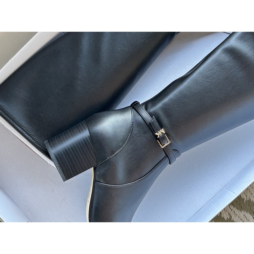 $345 NEW IN BOX MICHAEL KORS Ella Block Heel Boot 7M - Picture 11 of 16